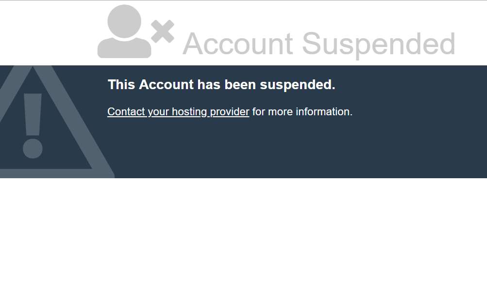 Account Suspended